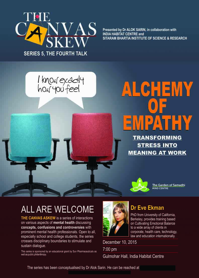 The poster for the session 'Alchemy of Empathy'