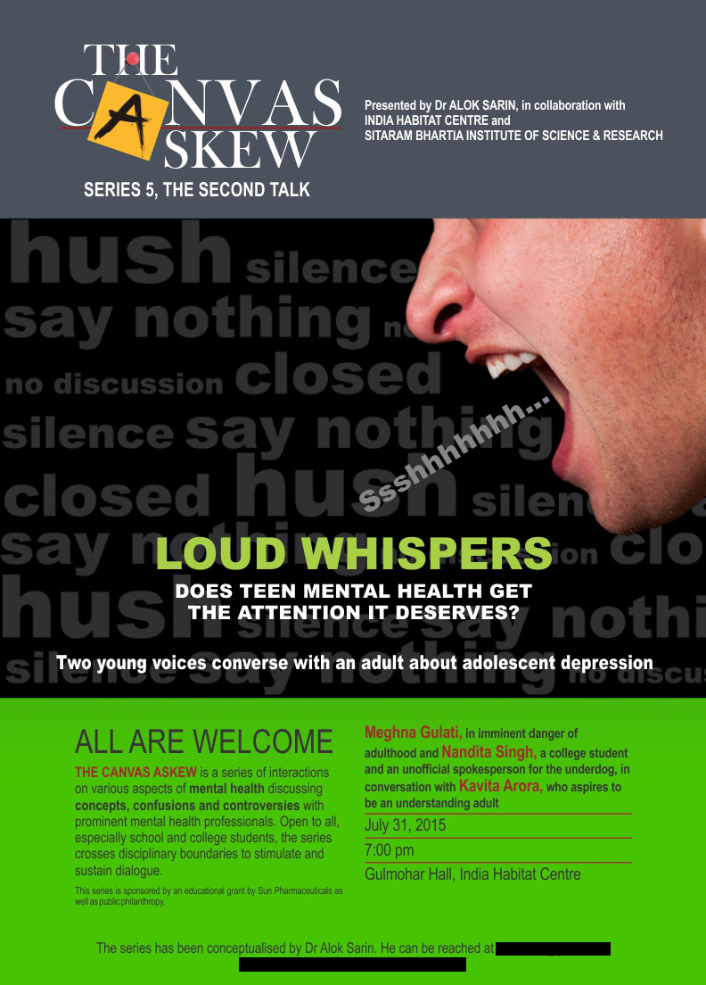 The poster for the session 'Loud Whispers'