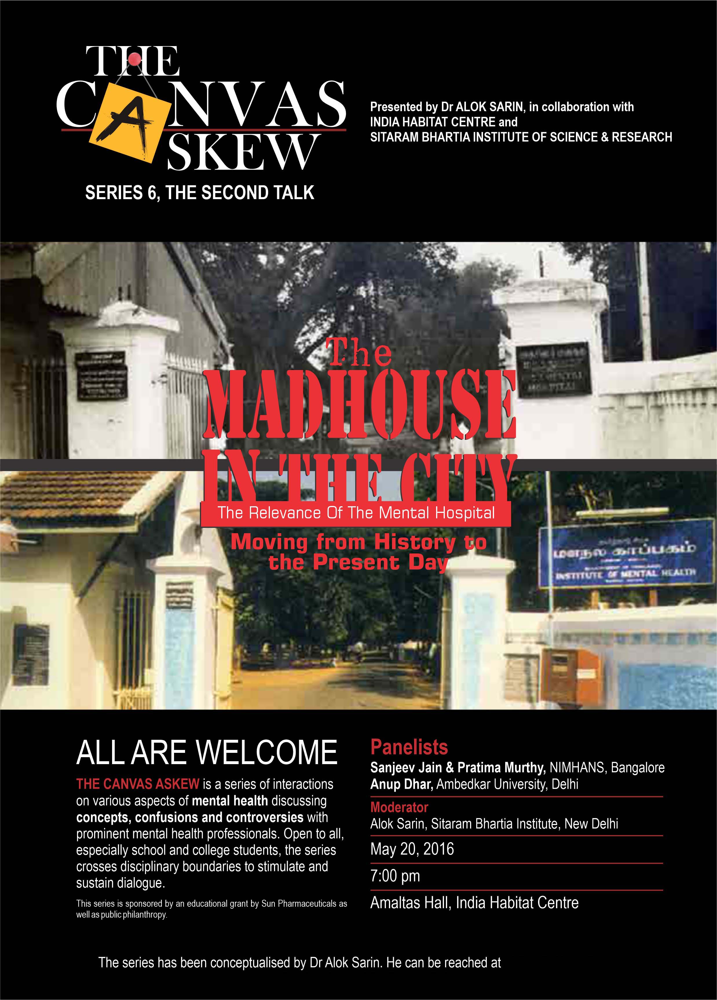 The poster for the session 'The Madhouse in the City'