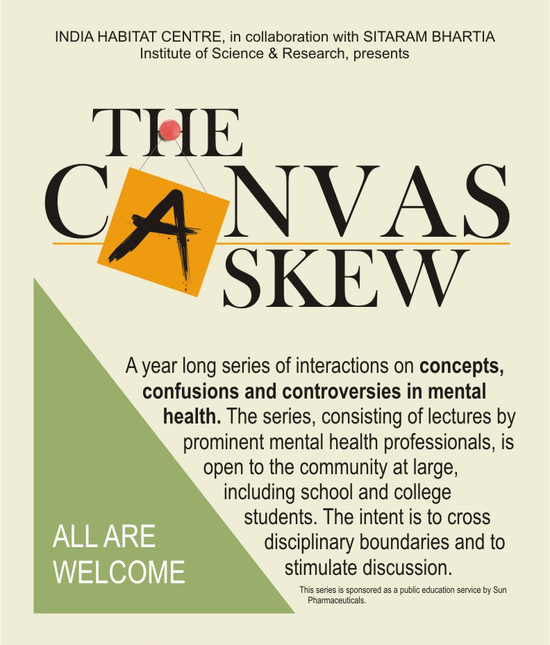 The poster announcing the beginning of the series 'The Canvas Askew