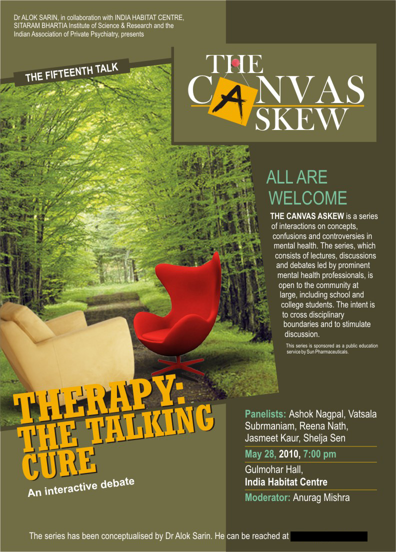 The poster for the session 'Therapy'