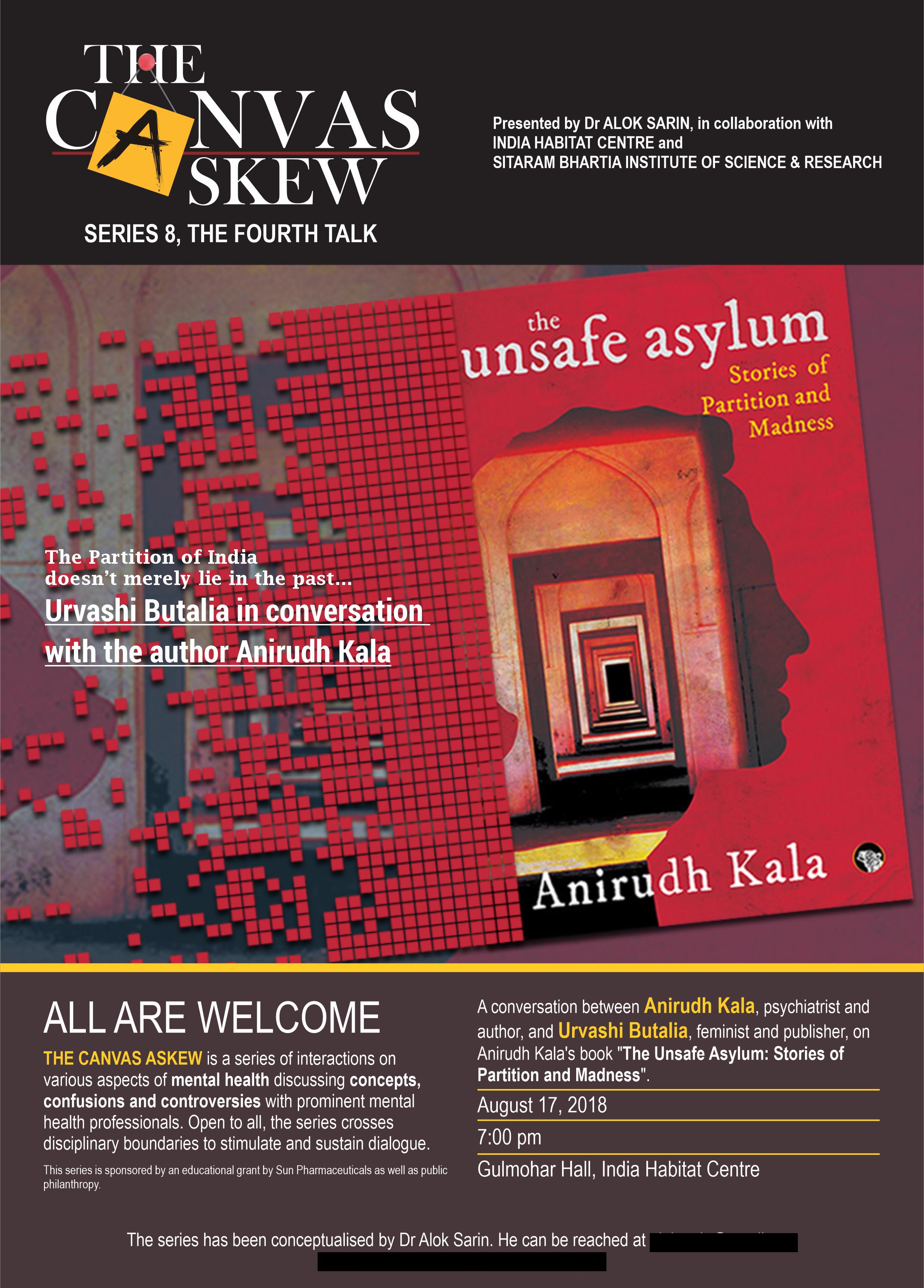 The poster for the session 'The Unsafe Asylum'