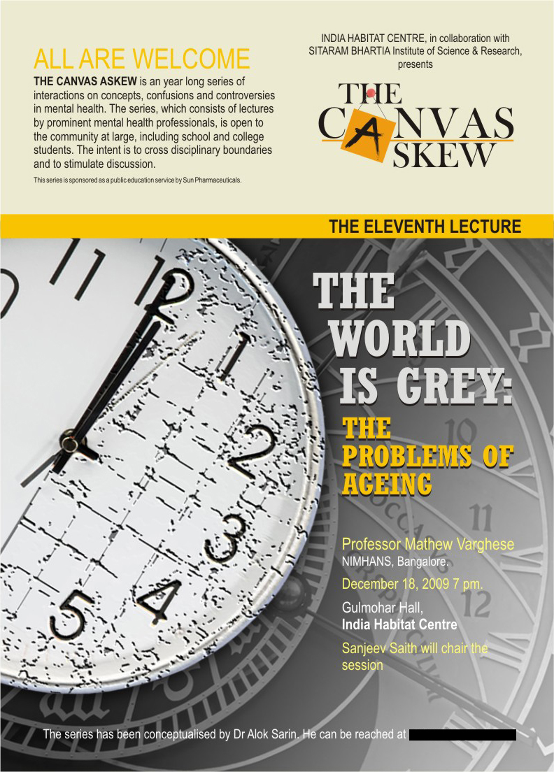 The poster for the session 'The World is Grey'